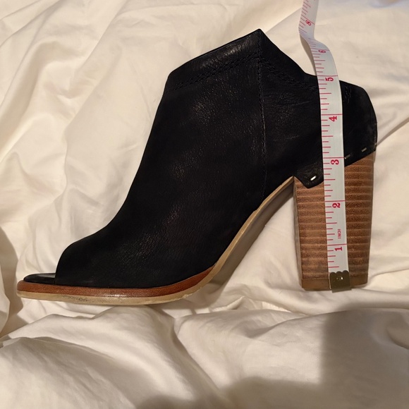Dolce Vita Noa Peep Toe block heel bootie black 7.5 - Picture 8 of 10